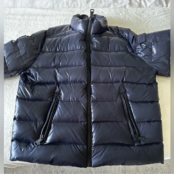 SAM TRAIL THICK DOWN LUXURY JACKET DARK MARINE PTP 26 MENS XXL RETAIL$550 EUC - Picture 6 of 12